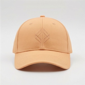 Gorra de Béisbol Coral de 6 Paneles con Logotipo Bordado Geométrico en el Panel Frontal, Ajustada, Unisex, Informal - Product Image 1