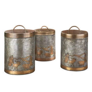 Boîte de rangement alimentaire en métal galvanisé au design élégant, boîte de rangement pour la cuisine avec couvercle, ensemble de boîtes à thé, café et sucre - Product Image 6