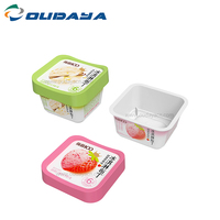 120ml Reciclar Desechable IML Impresión Helado Yogur Embalaje Envase de plástico Pudding Cup con tapa