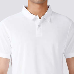 Polo pour homme luxueux à col tricoté, confectionné en pur coton respirant, offrant un confort supérieur, manches courtes. - Product Image 1