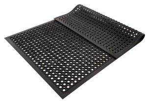 Tapis de rampe noir uni écologique en PET, motif géométrique, avec dos antidérapant en caoutchouc pour zones à fort trafic, cuisine, intérieur et extérieur - Product Image 2