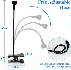 Mini séchoir à ongles LED rechargeable, lampe UV rose pour le durcissement du vernis à ongles en gel acrylique - Product Image 5