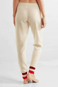 ชุดวอร์มครอปแขนสั้นผ้าคอตตอนผสมแคชเมียร์สำหรับผู้หญิงช่วงฤดูใบไม้ผลิ - Product Image 2