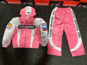 Multi Color Baggy Fitted Oversized Nylon Shell <b>Waterproof</b> Hoodie Jacket and Pant Jogger Suit Windbreaker Tracksuit <b>Set</b> Men - Product Image 6