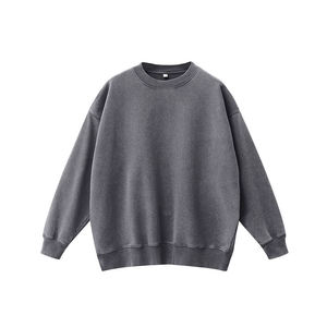 Sudadera Unisex Teñida para Invierno, Cuello Redondo Oversize, Algodón, Estilo Casual Urbano, Servicio OEM - Product Image 5