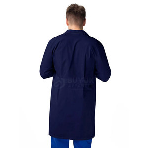 Bata de Laboratorio, Uniforme Protector para Laboratorio, Clínica y Hospital, Duradera, Transpirable, Cómoda, 100% Algodón, Detección de Agujas - Product Image 2