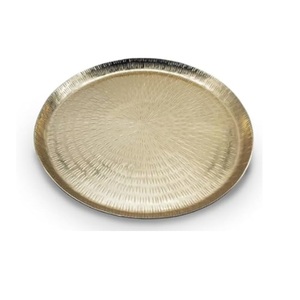 Top Selling Product Custom Shape Sweet or Food Serving Tray Tableware Decoration Shiny Finished Serving Metal Tray Usage - Product Image 4