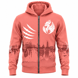 IOTA SPORTS Premium Quality Screen Printed <b>Zip</b> Up Hoodies Wholesale LOW MOQ 100% Organic Cotton Stylish Streetwear Hoodies - Product Image 3