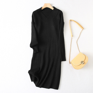 Robe pull décontractée élégante pour femme, coupe ample et ajustée, en maille oversize avec fente – Fabricant - Product Image 5