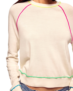 Pull en tricot à col rond pour femme, couleur unie, coupe classique, style décontracté, 100% coton, respirant, coupe ample, toutes saisons - Product Image 4