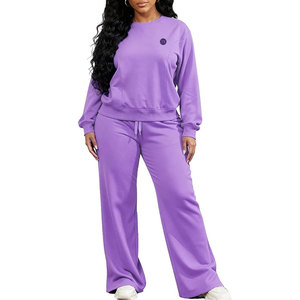 Trendy Women Sweatsuit Cozy Matching Clothing Set For Everyday Casual Style Weekend Wear And Comfortable Living - Product Image 1