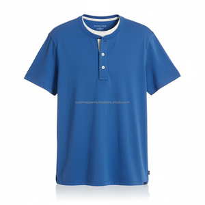 เสื้อยืดสีฟ้าอ่อนสั่งทำผ้าฝ้าย220 GSM เสื้อเจอร์ซีย์พิมพ์โลโก้ OEM สินค้าสั่งติดฉลากส่วนตัวสตรีทแวร์จำนวนมาก - Product Image 6