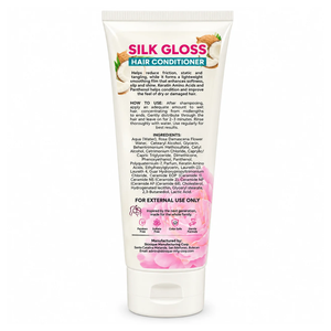 Crème revitalisante capillaire Beauty Hacks Silk Gloss, biologique, douceur intense, brillance, légère, non grasse, 200 ml, pour des cheveux lisses et soyeux - Product Image 2