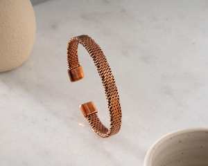 Bracelets magnétiques en cuivre pur tissé Energinox pour la guérison, anneaux magnétiques bien-être, ensembles de bracelets en cuivre - Product Image 2