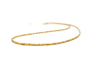 Collar de Diamantes Amarillos Naturales, Joyería de Diamantes Facetados, Collar de Plata 925 de Lujo, Regalo para Mujer, Venta al por Mayor - Product Image 5