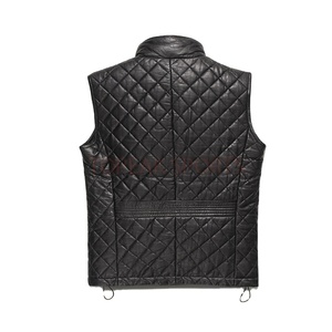 2026 OEM Top Trending Custom-Made Black Leather <b>Vest</b> <b>For</b> <b>Men's</b> 100%High Quality Wholesale Price Winter Wear Fashion <b>Heated</b> <b>Vests</b> - Product Image 2