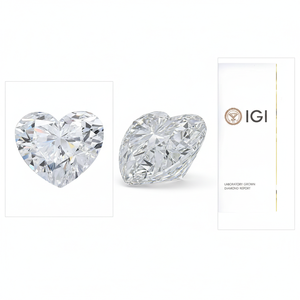 Diamant de laboratoire de 1,69 carat, taille cœur, CVD HPHT, couleur E, clarté VS1, certifié IGI, pierre synthétique lâche pour la fabrication de bijoux - Product Image 3
