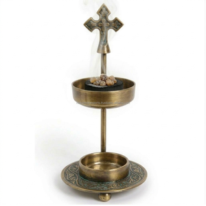 ที่ตั้งธูปทำจากทองเหลืองแบบปรับได้โบราณ - Product Image 2