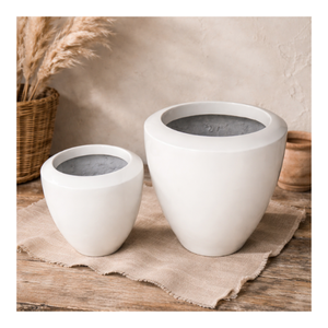 Pots de fleurs de haute qualité pour l'extérieur, le jardin, la maison, l'hôtel, durables toute l'année, légers, en fibre de verre, écologiques - Product Image 1