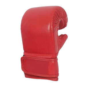 Gants de boxe en cuir pas chers, gants de grappling et de sparring en cuir fabriqués au Pakistan, gants de combat en cuir PU pour grappling et sparring - Product Image 3
