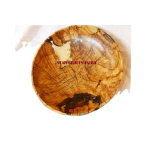 Prix de gros Bol de service en bois d'acacia pour salades fruits aliments noix Bols en bois artisanaux de haute qualité bol à pâte à vendre - Product Image 1