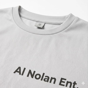 ชุดเสื้อยืดและกางเกงขาสั้นผู้ชายแบบถัก 2 ชิ้น ผลิตโดยผู้ผลิต OEM ผ้าฝ้าย 100% สไตล์ลำลองสำหรับฤดูร้อน พิมพ์โลโก้ตามสั่ง - Product Image 5