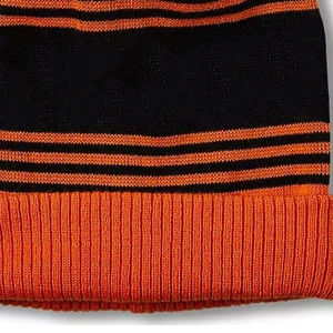 Bonnet rayé unisexe en tricot à revers, doux et extensible, pour l'extérieur et les températures froides, vente en gros, fournisseur de bonnets chauds - Product Image 6