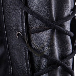 Custom Stylish High Quality Men's Motorcycle Leather Jacket for Winter <b>New</b> Zipper Style with Front Logo Leather Jacket - Product Image 4