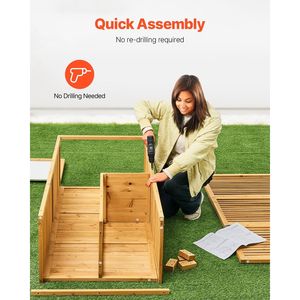 Grande Capanno da Giardino in Legno per Esterni con Scaffali in Metallo e Pavimento Impermeabile, Ripostiglio per Attrezzi da Giardino di Grandi Dimensioni - Product Image 4