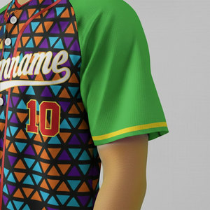 Camiseta de Béisbol Deportiva Personalizada con Botones en Oferta para Hombre y Mujer - Product Image 3