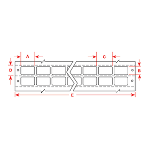Étiquettes autocollantes Brady DATAB PVF résistantes à la chaleur et aux produits chimiques, noyau de 25 mm, durables pour l'identification d'équipements et de réactifs - Product Image 2
