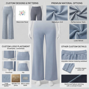 Pantalon droit mi-taille pour femme REDDITO, longueur intégrale, couleur unie, respirant, en velours côtelé tricoté, coupe régulière, séchage rapide - Product Image 5