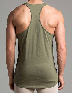 Camiseta sin mangas para hombre, ecológica, de mezcla de algodón y bambú, antibacteriana, blanca, ropa básica de moda sostenible - Product Image 3