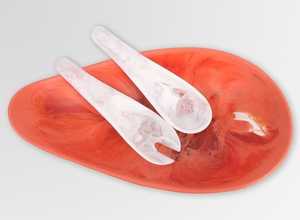 Tazón de servir de resina de lujo con juego de cucharas para fiestas, que crea una presentación de comida elegante y una experiencia de servicio con estilo. - Product Image 6