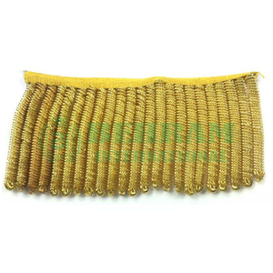 Luxury Gold Metallic Bullion <b>Fringe</b> Trim Twisted Cord Tassel <b>Fringe</b> for Garment & Decorative Use Bishop's Vestments Trimmings - Product Image 6