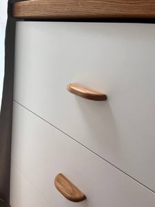 Poignée de meuble moderne en bois massif, longue poignée de tiroir en bois, poignée de porte de placard de cuisine, quincaillerie décorative - Product Image 5