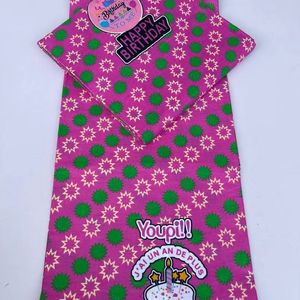 Tissu en coton ciré imprimé sur mesure, qualité supérieure, fabricant OEM ODM pour vêtements africains, tenues de cérémonie, décoration intérieure - Product Image 1