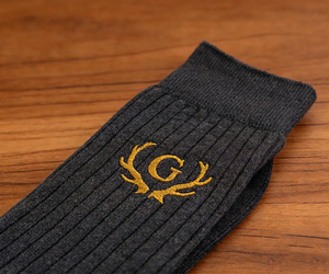Women Eco-Friendly Anti-Slip Yoga Daily Use Crew <b>Socks</b> Ribbed Knit Letter Embroidery Striped Mid Calf Breathable <b>Soft</b> Casual - Product Image 2