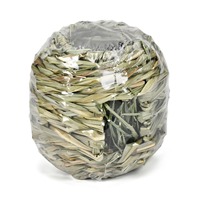 Tunnel à mâcher écologique en jonc de mer, durable et couinant, pour petits animaux, 17 cm, cachette pour hamsters, lapins, cochons d'Inde, oiseaux