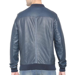 Chaqueta de Motociclista de Cuero Genuino Color Borgoña para Hombre, Corte Ajustado, Cuello Camisero, Cierre de Cremallera, Manga Regular, Estilo Invernal, Impermeable, 2026 - Product Image 6