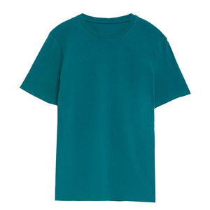 T-shirt décontracté pour homme, été, respirant, 100% coton biologique, uni, surdimensionné, 240 grammes, usage quotidien - Product Image 2