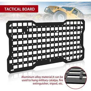 Pannello Tattico per Portellone Posteriore Jeep Wrangler 2007-2018 JK JKU 2018, Organizzatore Porta Attrezzi, Supporto per Trasporto Merci - Product Image 6