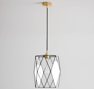 Modern Geometric Eco-Friendly <b>Pendant</b> <b>Light</b> Metal <b>Cage</b> Design Ceiling Mount Indoor Living Room Decor Diwali - Product Image 1