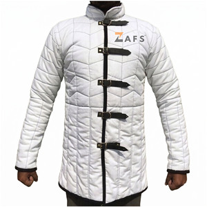 Manteau Gambeson Médiéval de Haute Qualité, Veste d'Armure en Coton Épais Rembourré, Longue, pour Reconstitutions Historiques, Costume de Chevalier Viking - Product Image 1