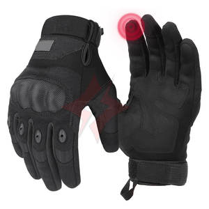 Guantes de Carreras, Guantes Deportivos para Motociclismo, Compatibles con Pantalla Táctil, Guantes de Motocicleta de Cuero Protector para Exteriores - Product Image 1
