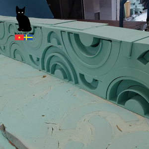 Pre-formed Pipe CNC Cutting Pipe <b>Blocks</b> Pipelines for LNG Light Green Color PIR Polyisocyanurate Board Cold Insulation Materials - Product Image 2