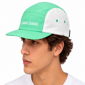 Gorra de Campamento Unisex de 5 Paneles, Ajustable, Personalizable, Ligera, con Frente Curvo, Diseño de Dos Tonos - Product Image 3