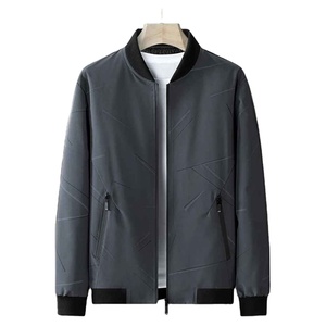 Chaqueta de Béisbol de Invierno para Hombre, Talla Grande, Lona 100% Algodón, Transpirable, Cuello Alto, Estilo Universitario Informal - Product Image 4