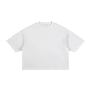 Camiseta de cuello redondo 100% algodón, holgada, estampada con efecto descolorido por el sol, para hombre, con logotipo OEM personalizado, color personalizado, efecto descolorido por el sol. - Product Image 3