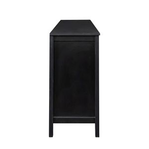 Credenza a 4 Ante Indipendente con 4 Ripiani Aperti per Ingresso, Soggiorno o Ufficio - Product Image 5